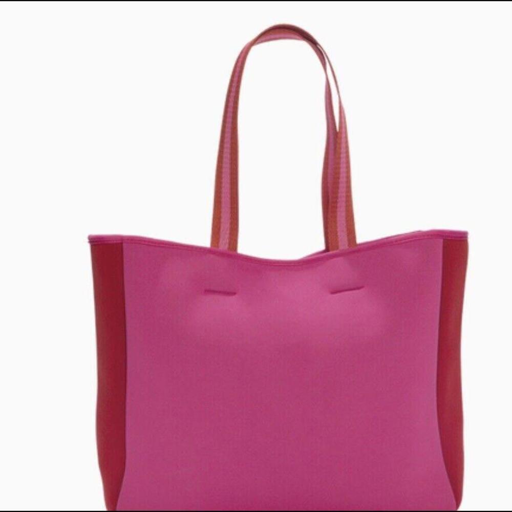Summersalt Neoprene Beach Tote in Pink/Red New with Tags